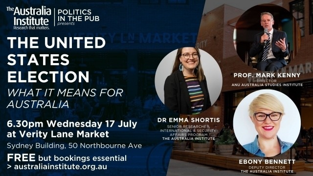 Politics in the Pub: The United States Election - What it means for Australia