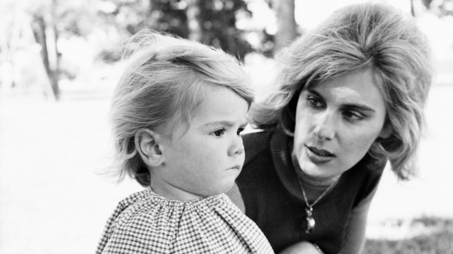 2021 Reese Lecture: The Maternal Metamorphosis: Becoming a mother in Australia (1945-2020) Black and white image of a mother and young daughter
