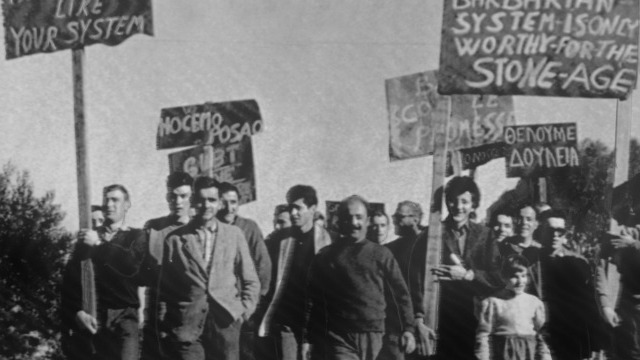 Post-war Migrant Protest and Ethnic Activism old photo of migrants protesting